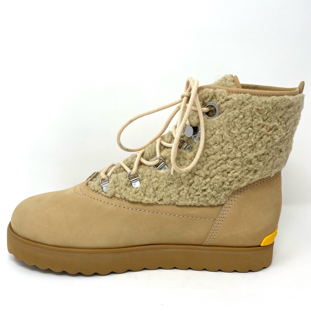 Larroude Cream Lace Up Boots - Picture 5 of 16